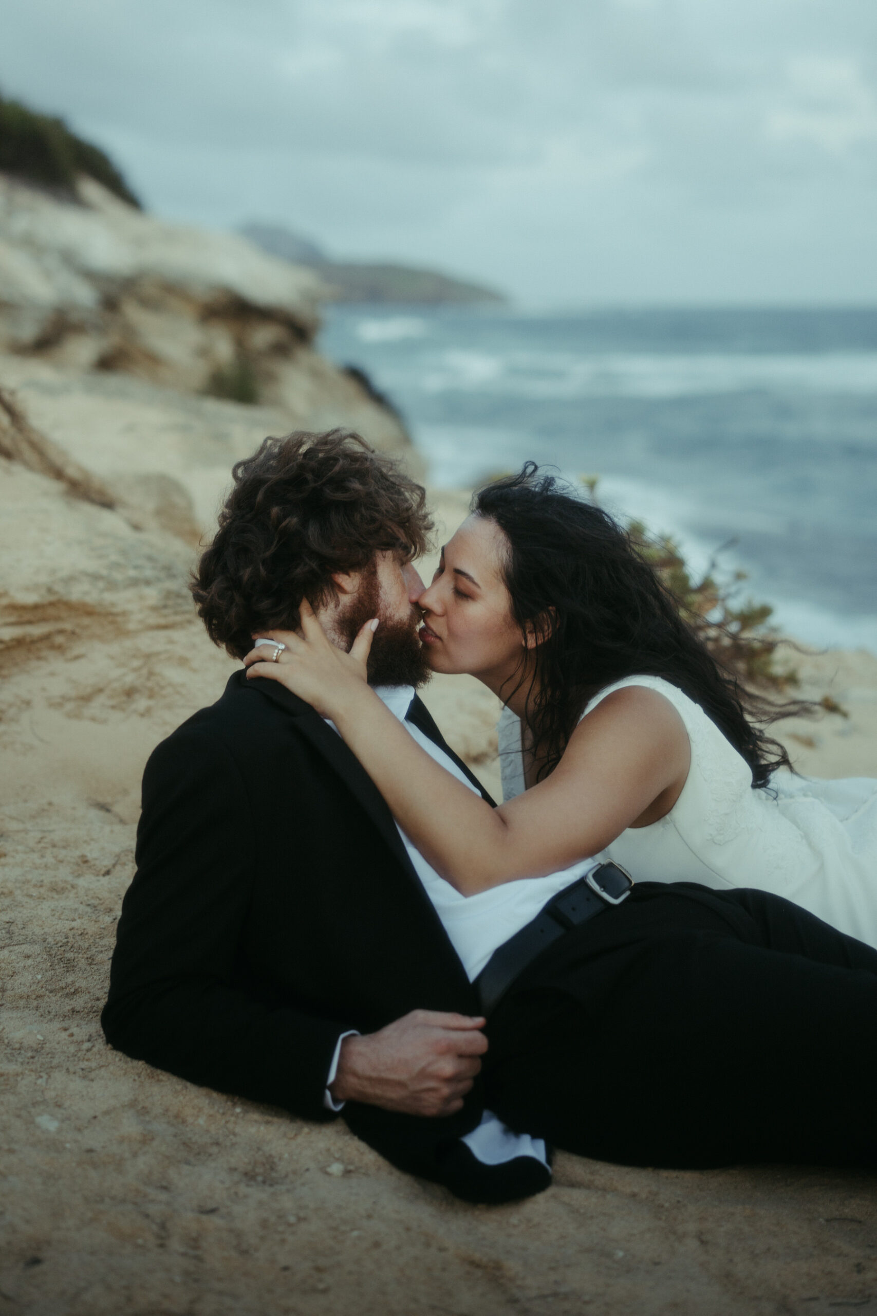 Shipwreck beach serves as the perfect location for your elopement in Kauai.