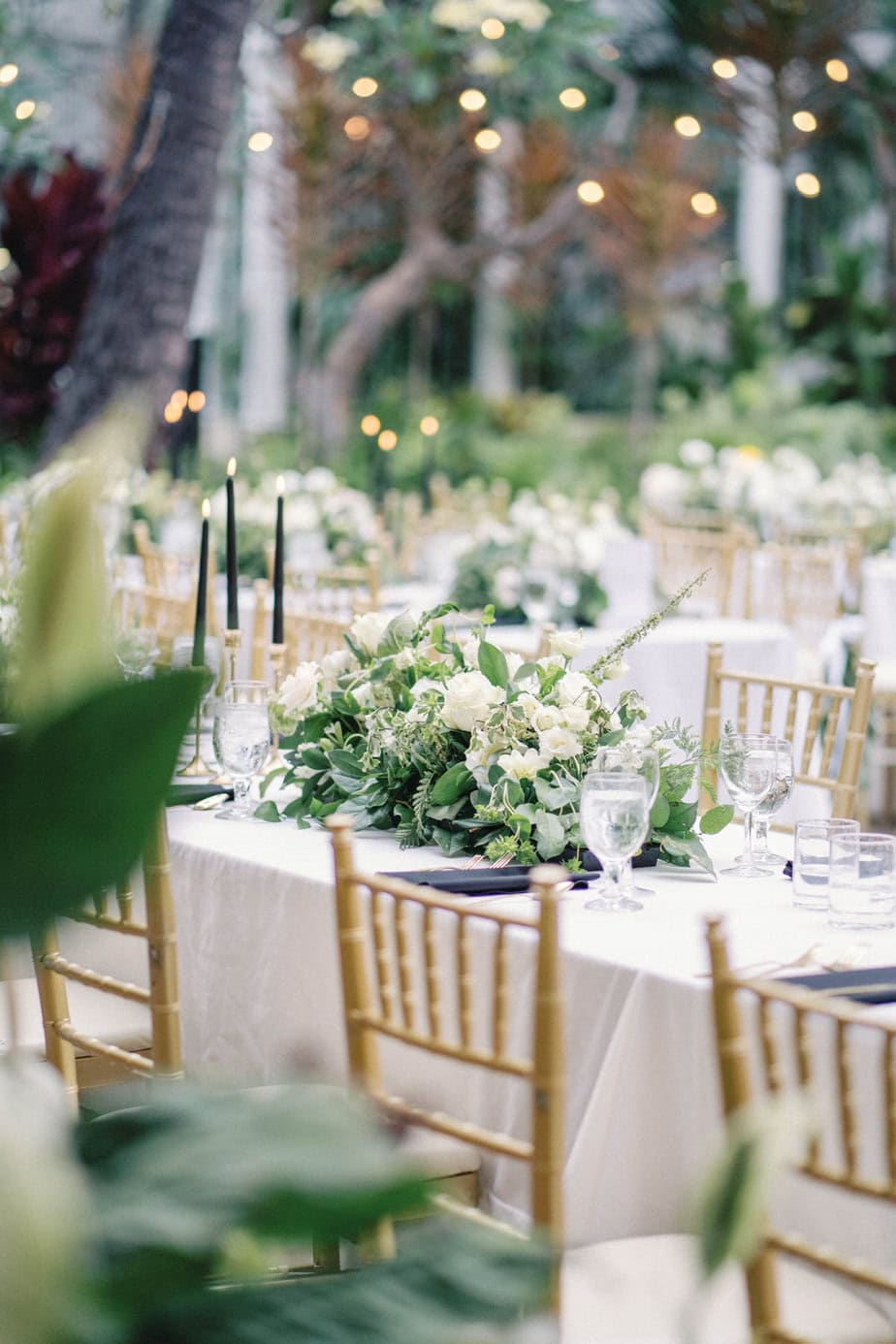 aesthetic oahu wedding reception details 3