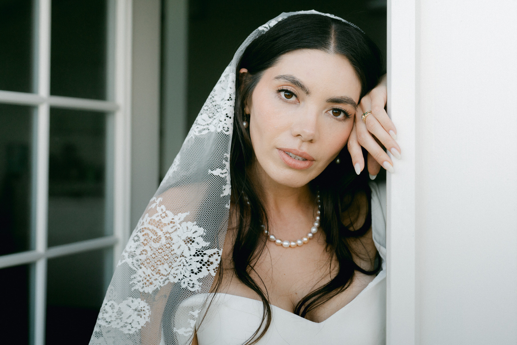 Bride during her portraits during her destination wedding in Hawaii.