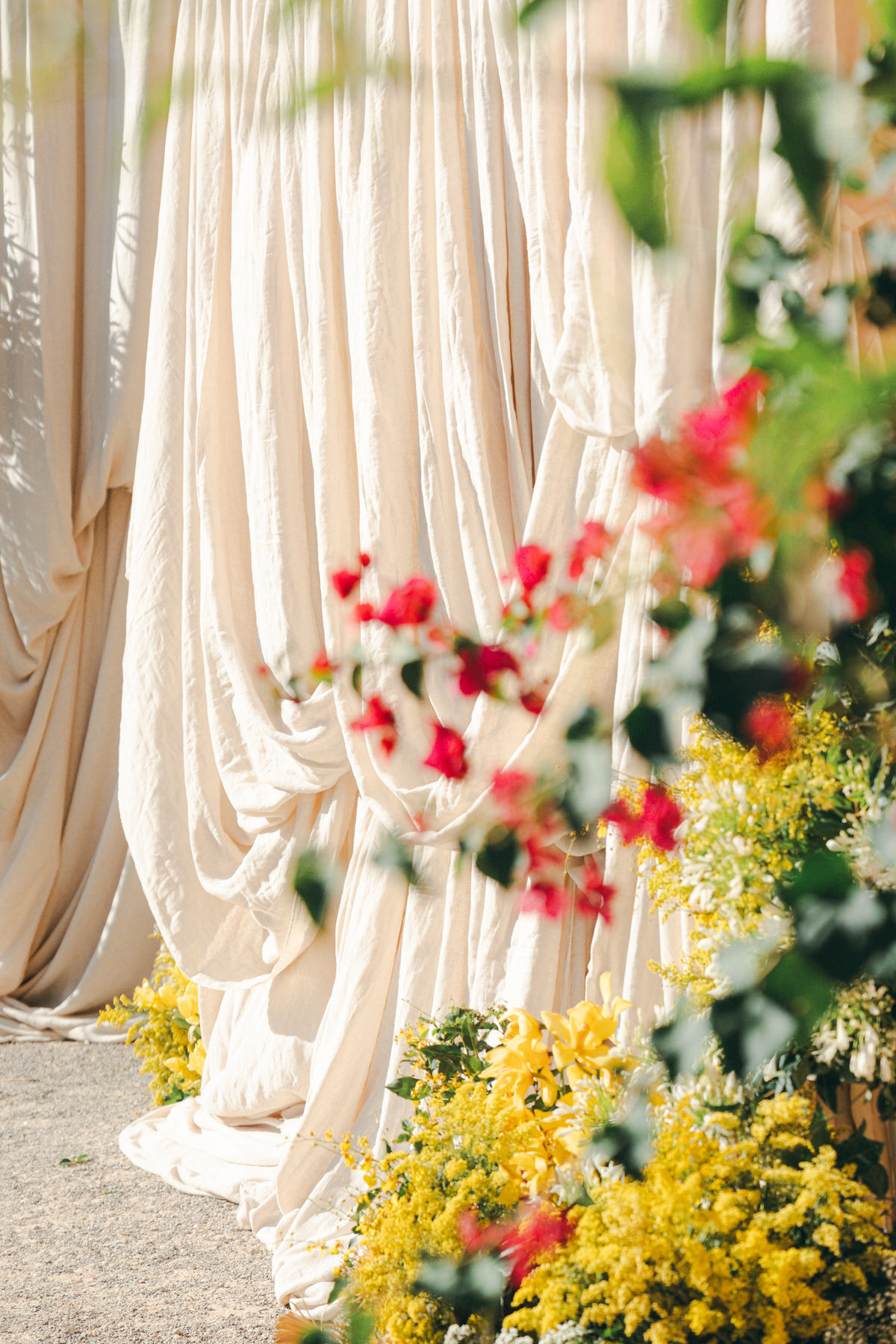 Vibrant florals if you are getting married in Mallorca.