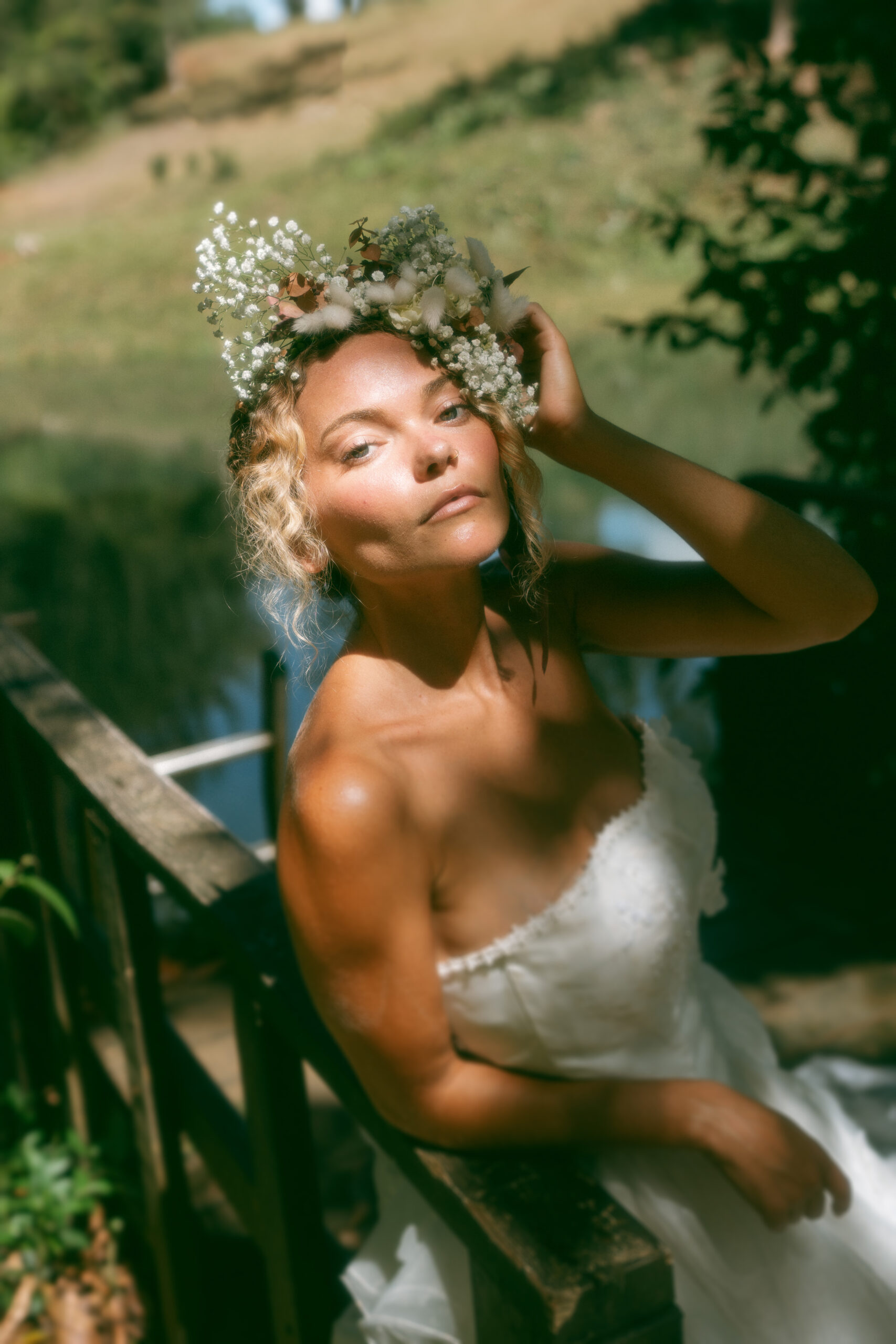 Natural makeup look for a photoshoot on Oahu